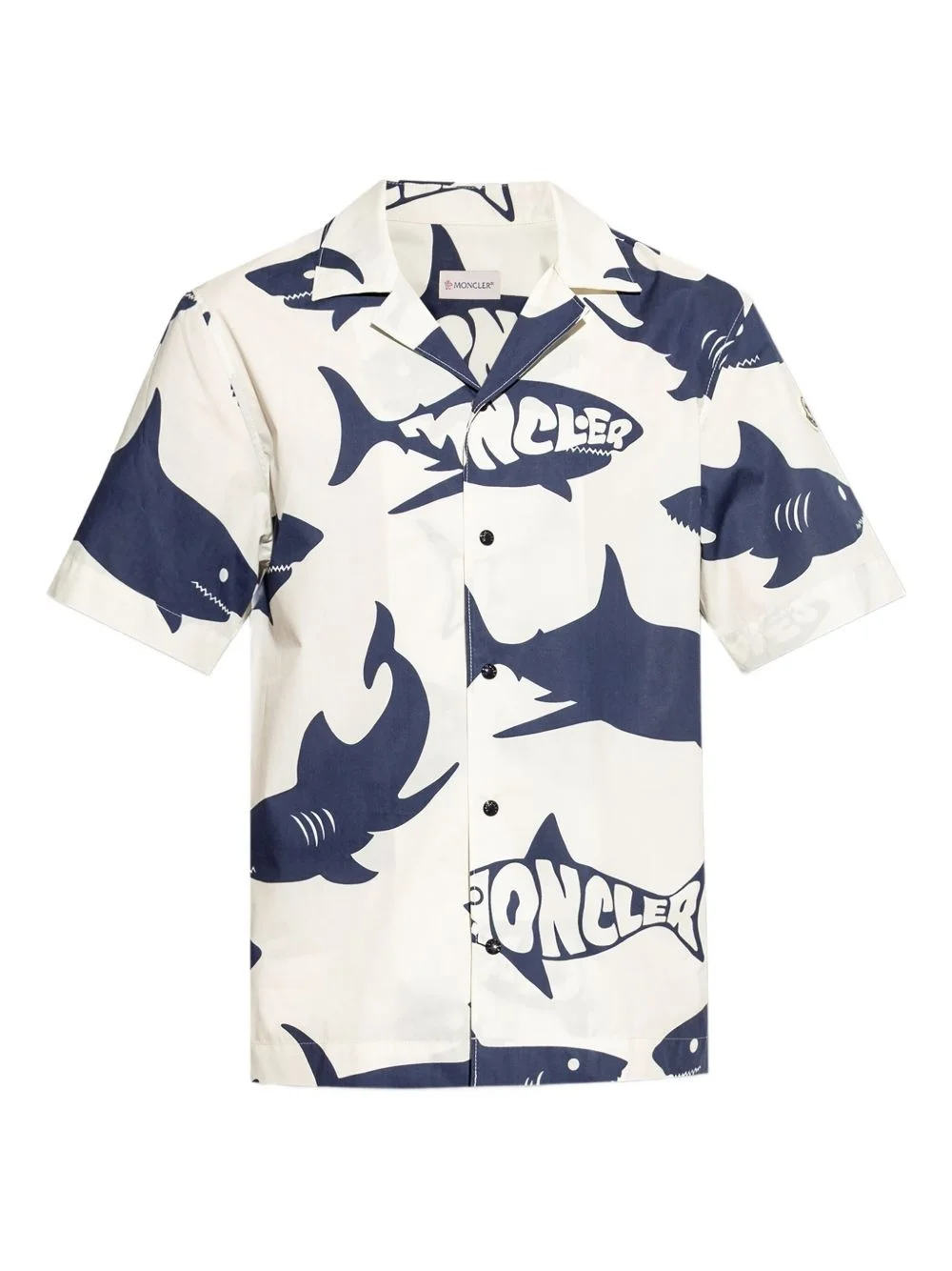 shark-print shirt - 1