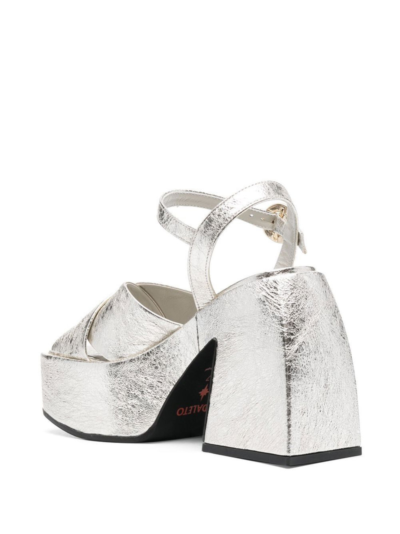 Bulla metallic 120mm sandals 3