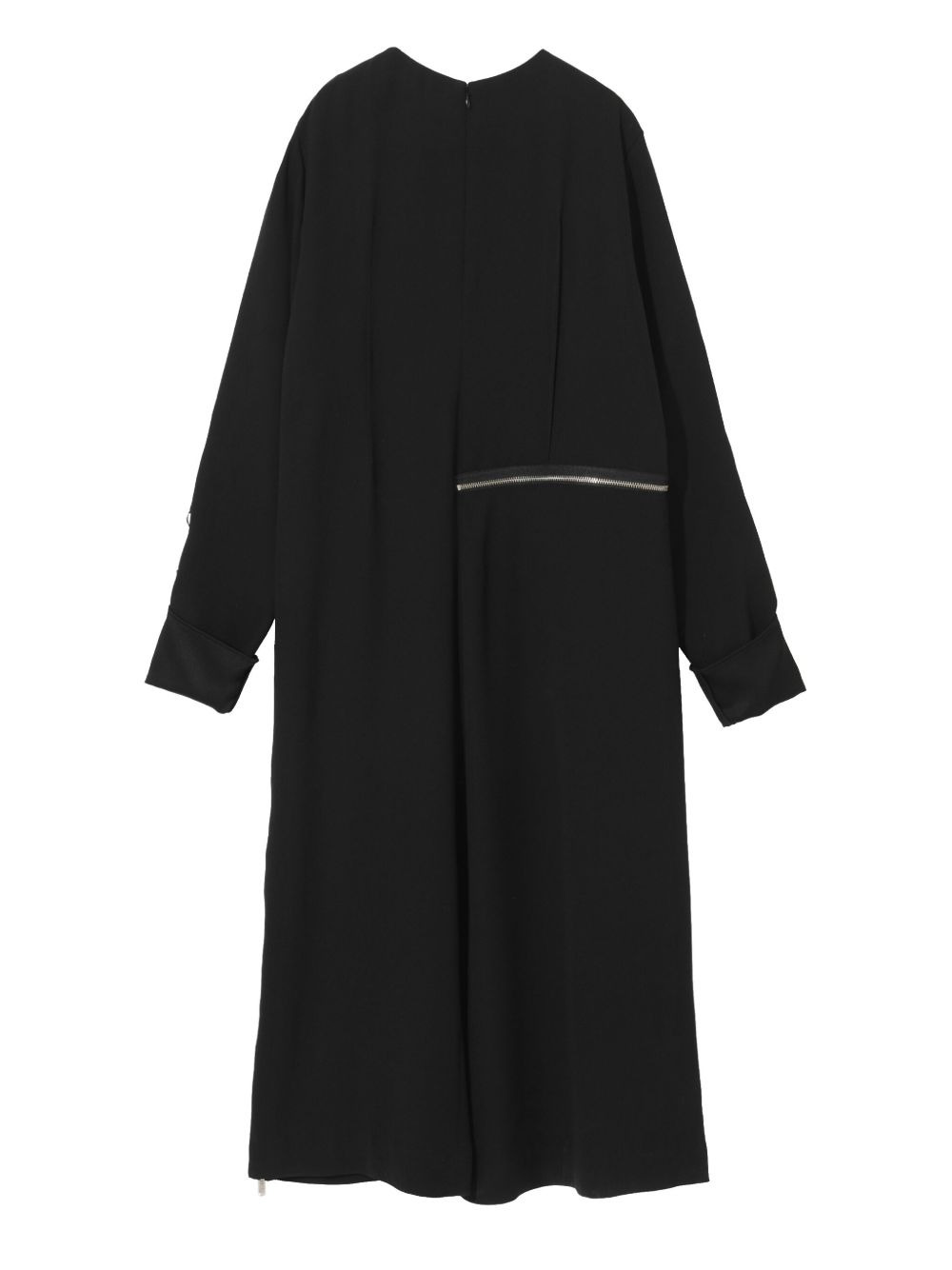 zip-detail ring-embellished dress - 2