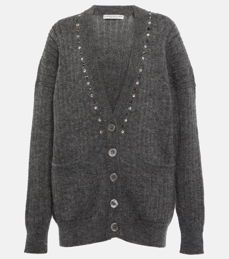 Embellished wool-blend cardigan 1