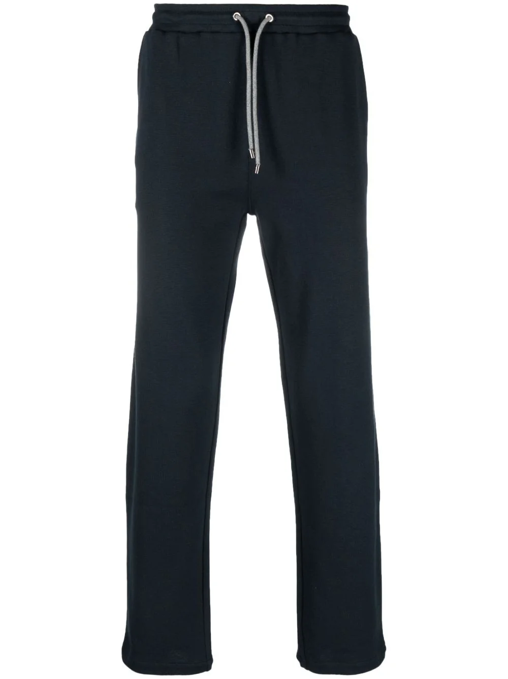 drawstring cotton track pants - 1