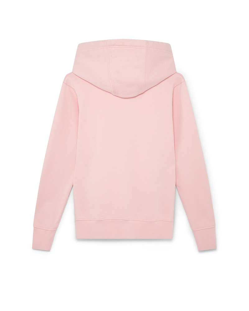 CASABLANCA Pink Logo Patch Hooded Sweatshirt outlook