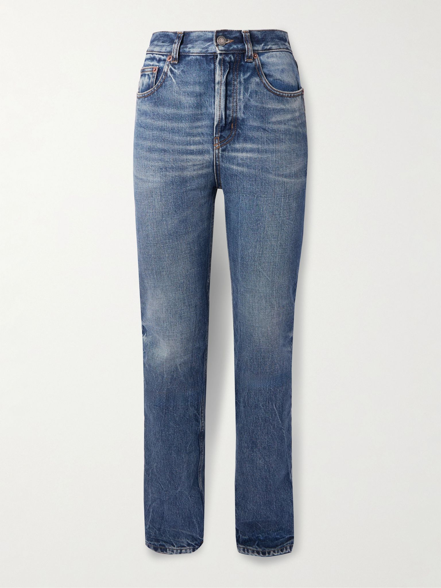 High-rise slim-leg jeans Mid denim - 1