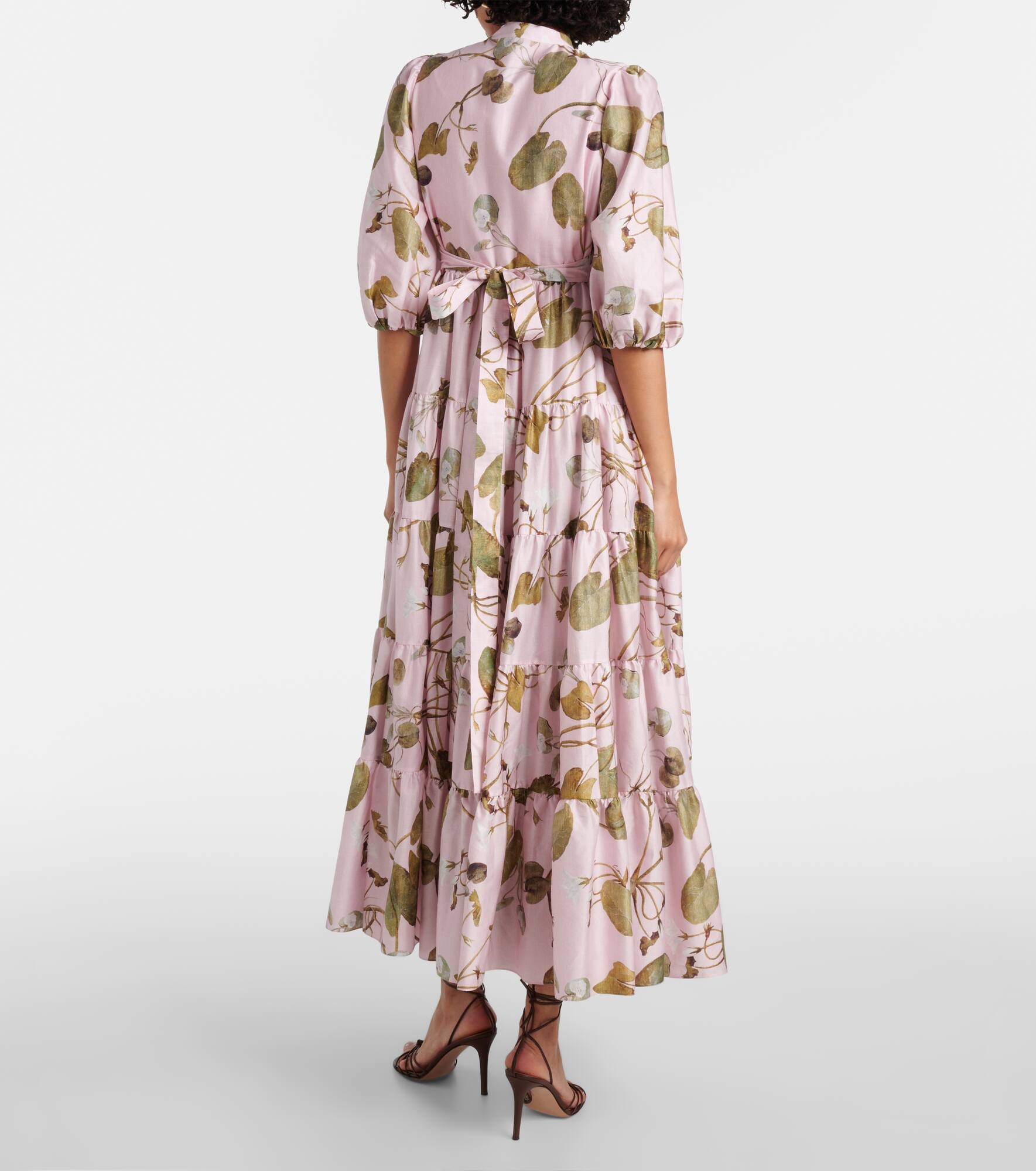 Floral cotton shirt dress - 3
