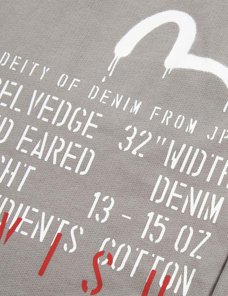 GRAFFITI SEAGULL AND SLOGAN PRINT STRAIGHT FIT SWEATPANTS 7