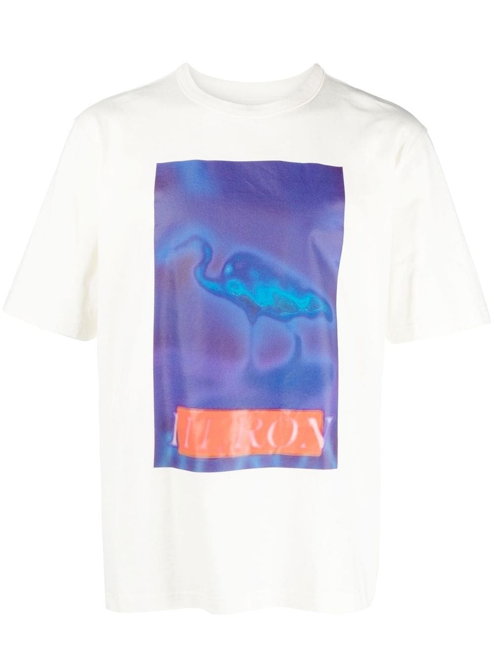 Heron-print cotton T-shirt - 1