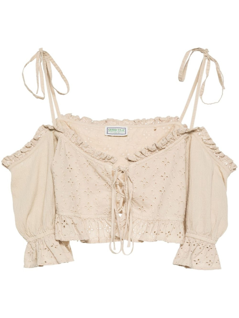 broderie-anglaise crop top 1