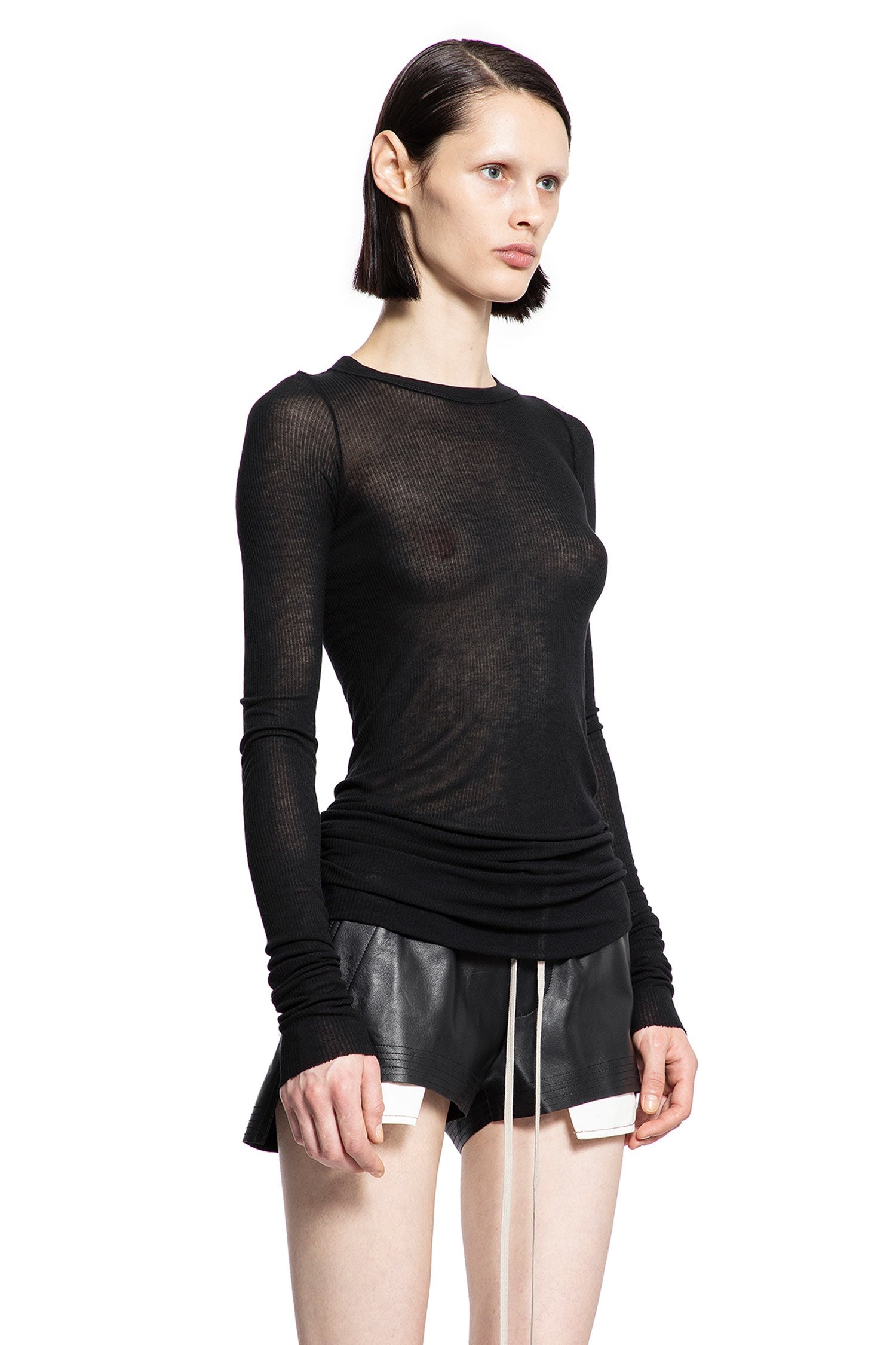 Rib-Long-Sleeve-Tee-In-Viscose-Silk-Rib-Jersey - 2