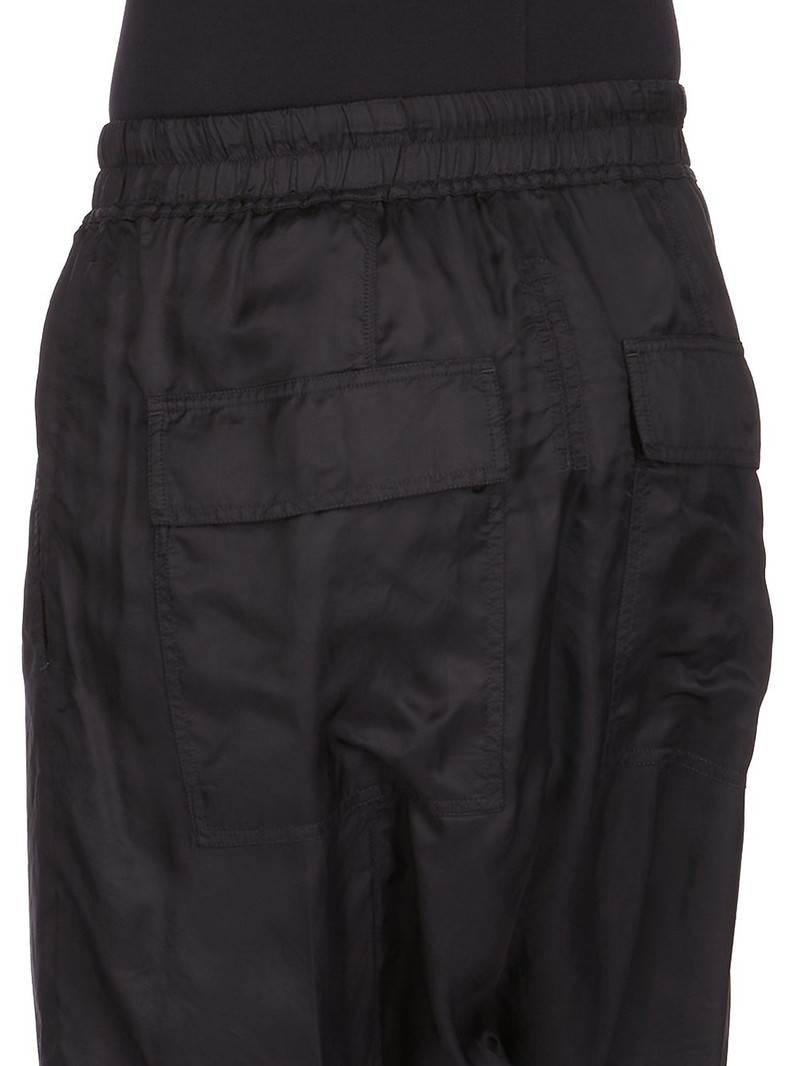 drawstring drop-crotch trousers 5