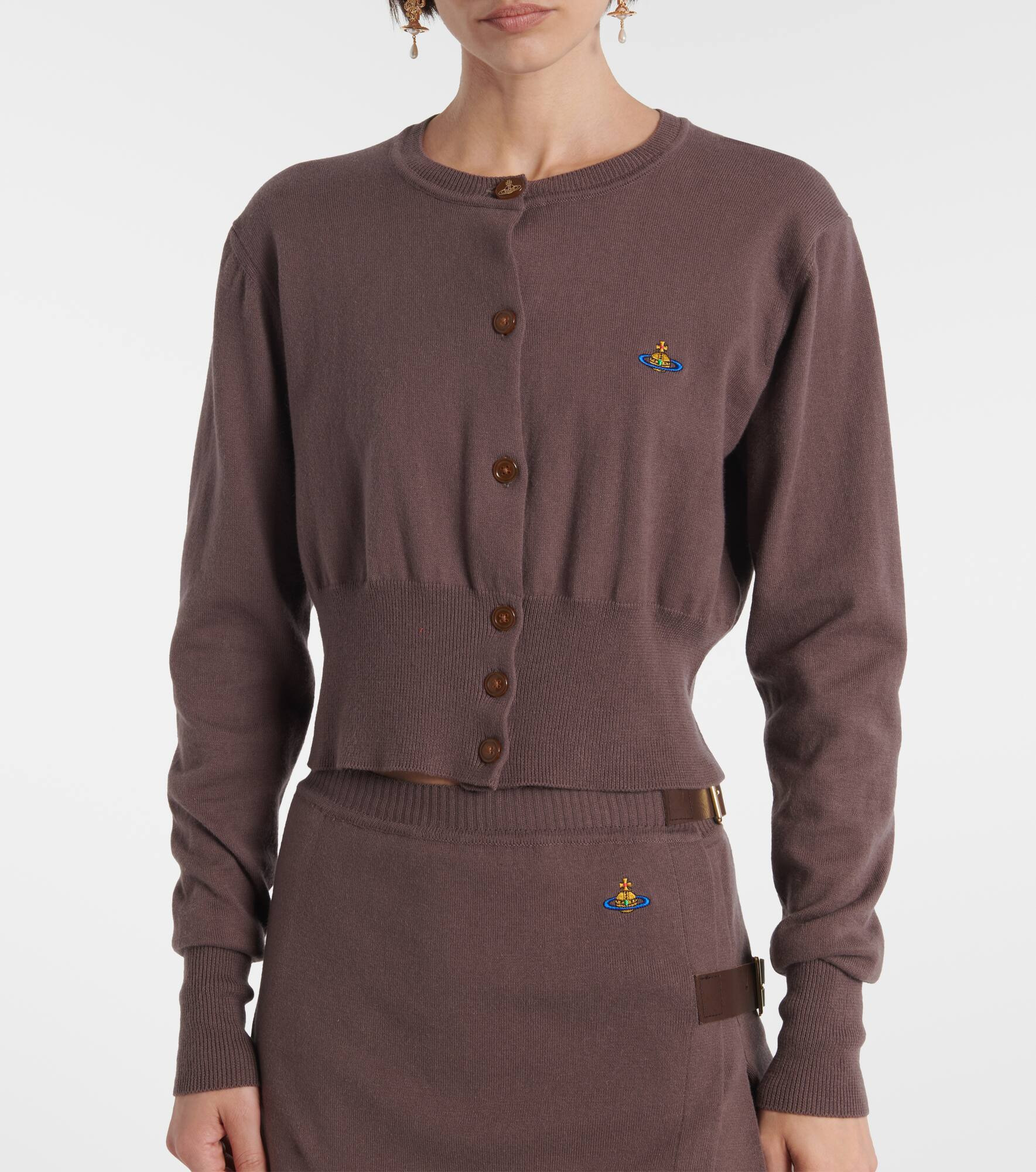 Orb cotton and cashmere cardigan - 6