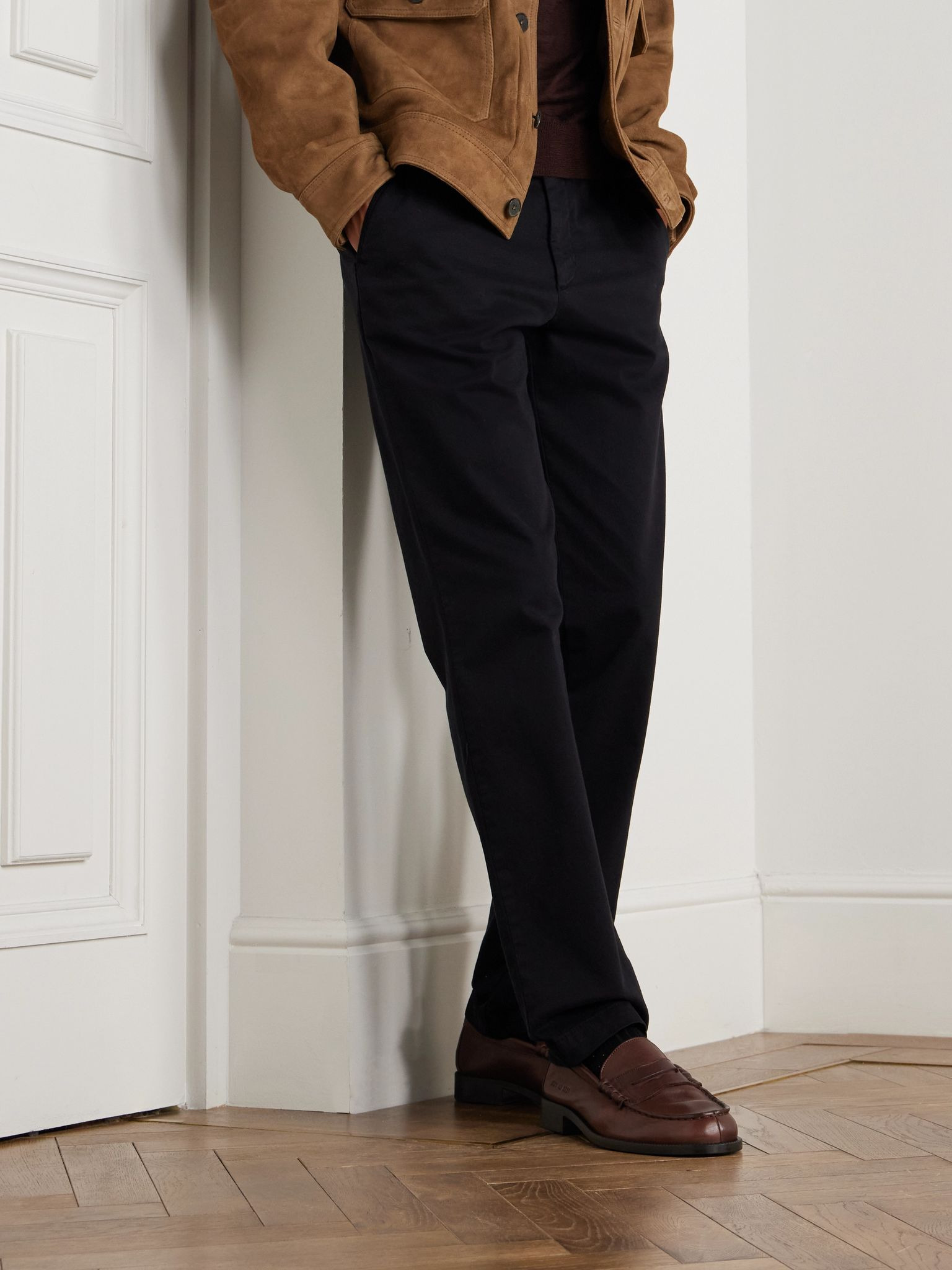 Leather Penny Loafers Brown - 2