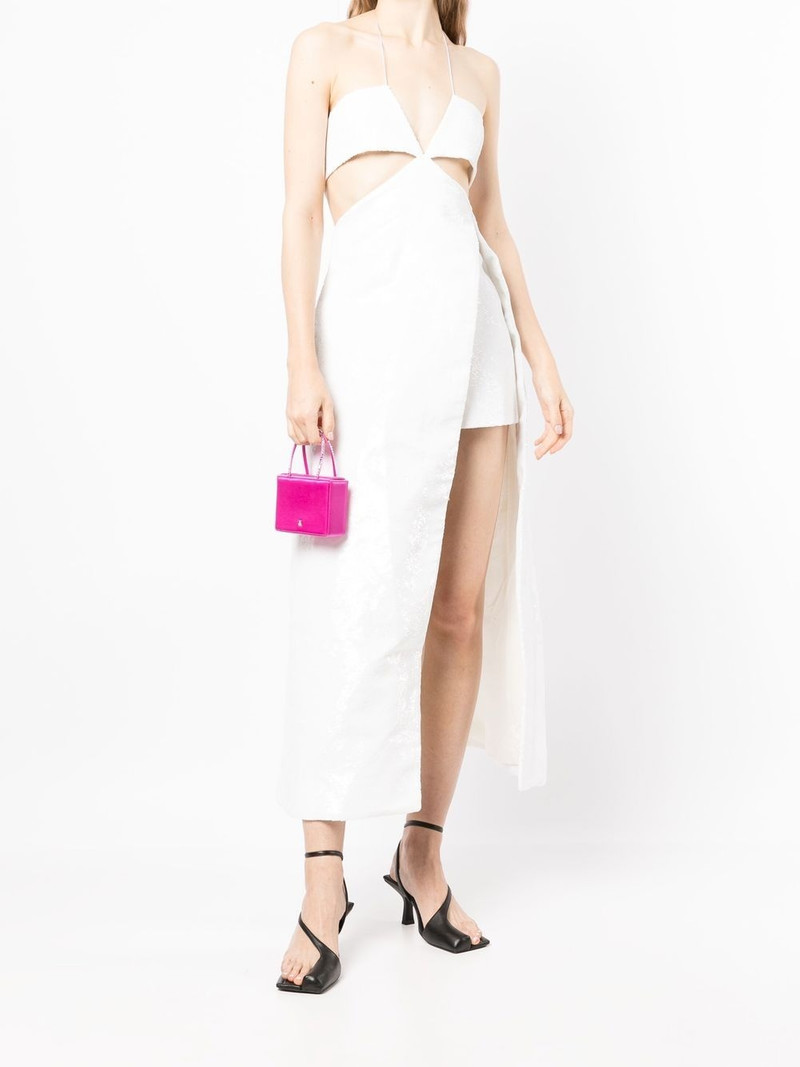rokh open cut sequin dress outlook