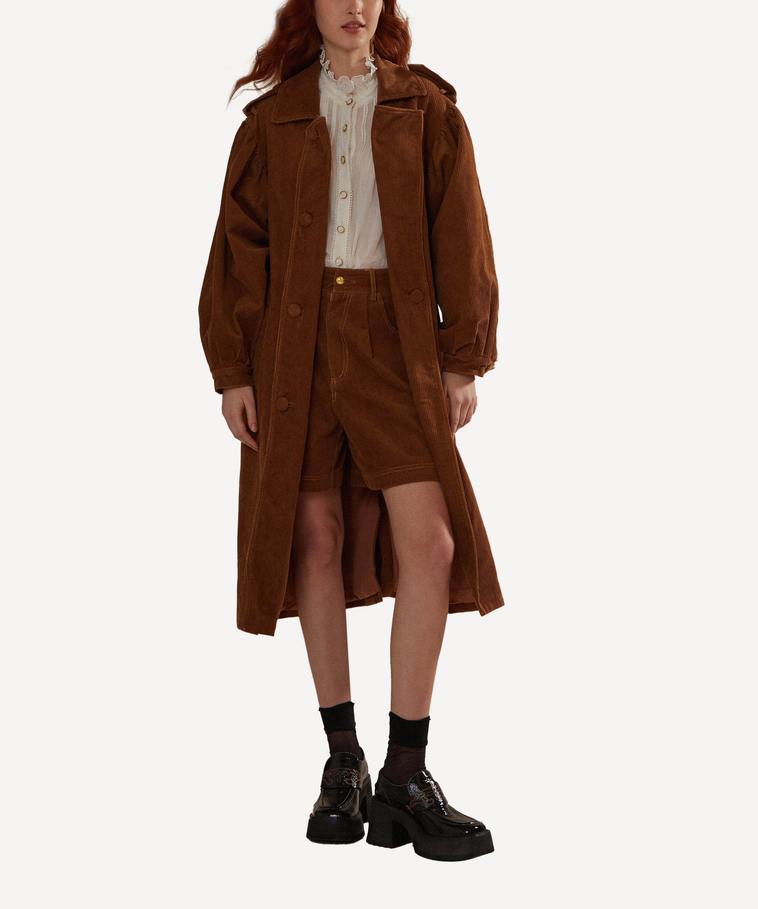 Corduroy Trench Coat - 2
