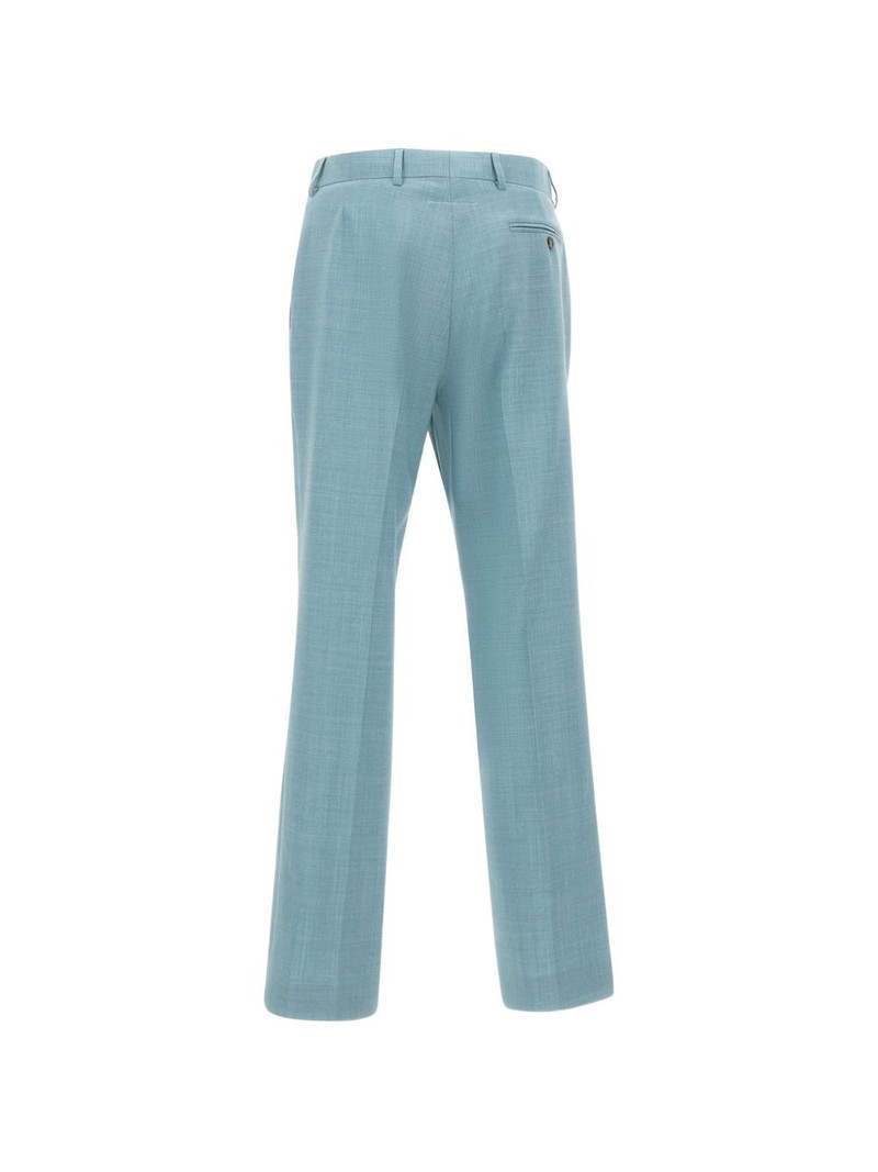frayed-effect signature-stitch trousers 3