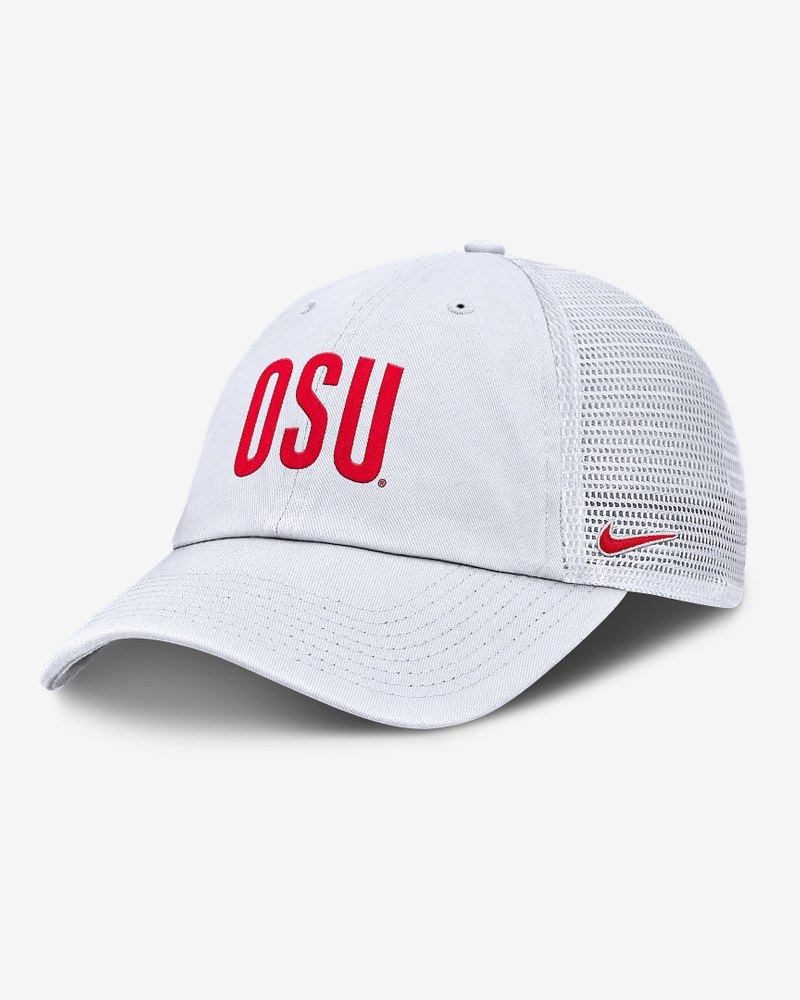 Ohio State Primetime Campus Club Men's Nike College Trucker Adjustable Hat 1