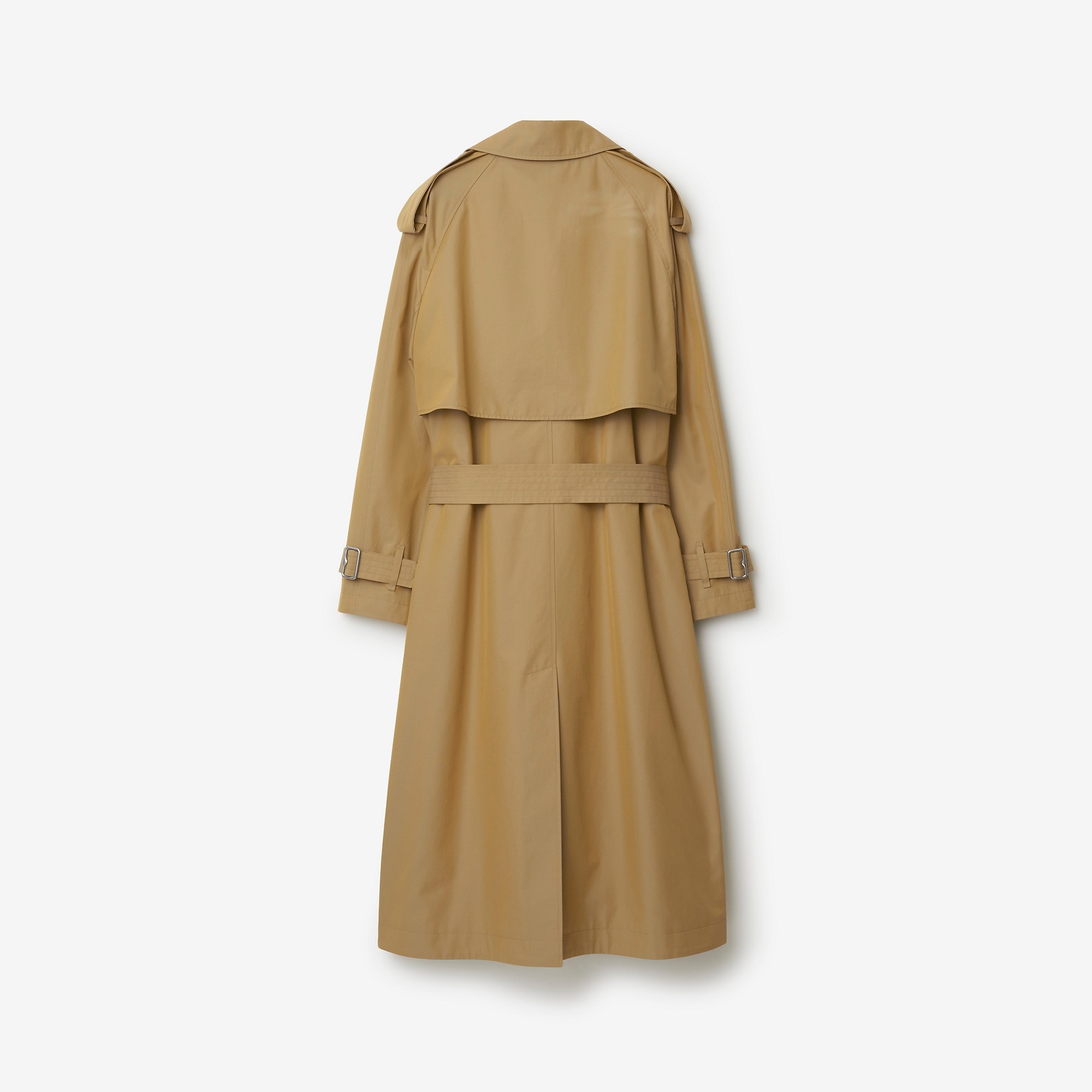 Long Gabardine Trench Coat - 5