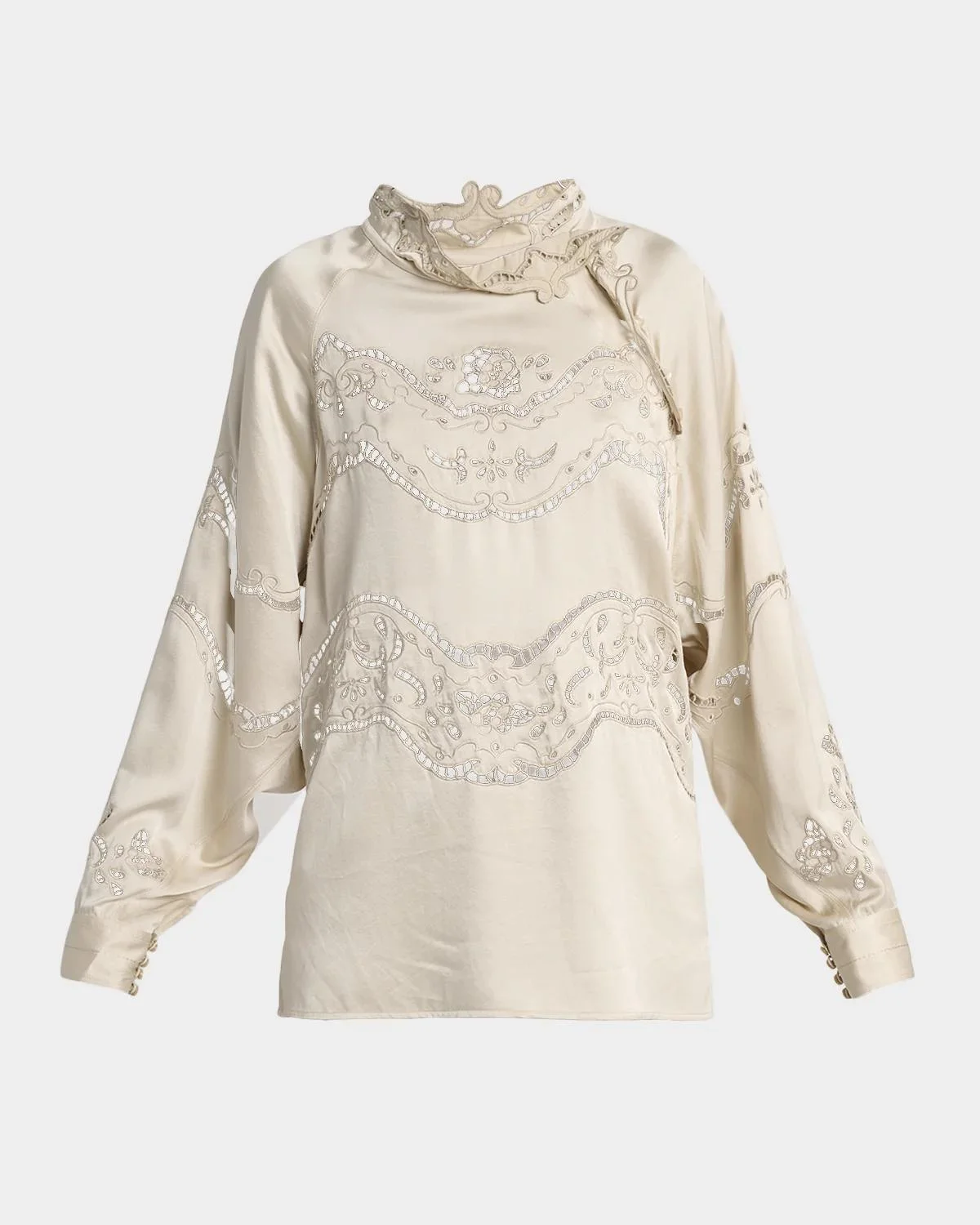 Enelia Silk-Blend Blouse - 1