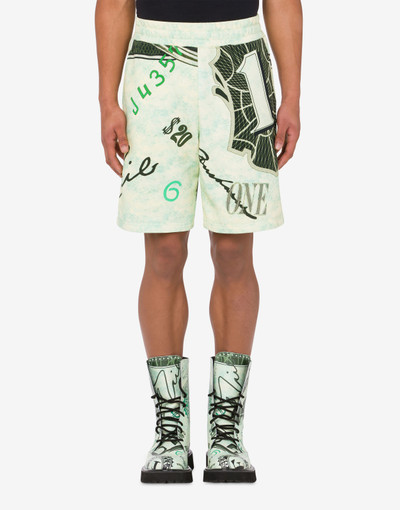 Moschino DOLLAR PRINT FLEECE BERMUDA SHORTS outlook