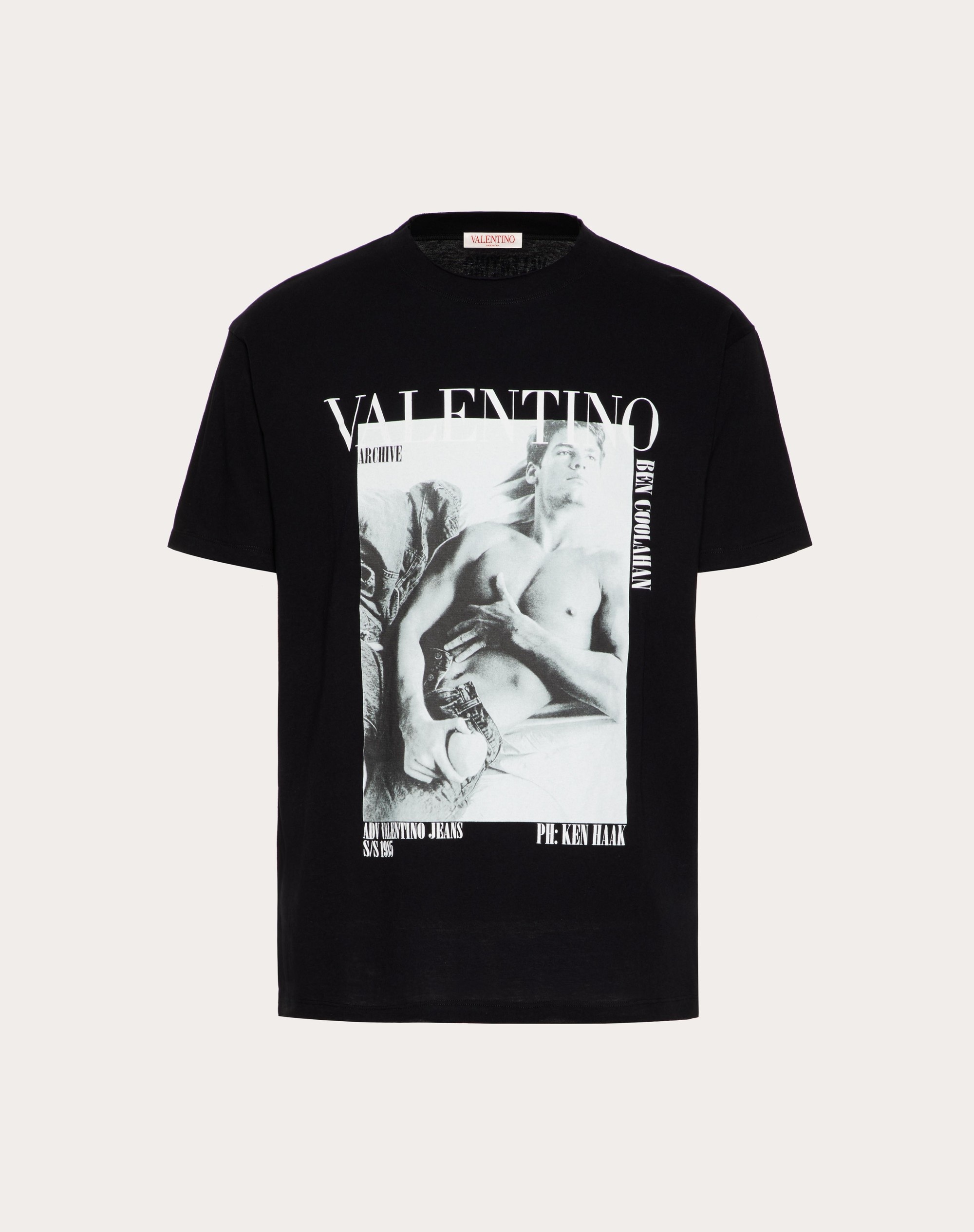 VALENTINO ARCHIVE 1985 COTTON PRINT CREW NECK T-SHIRT - 1