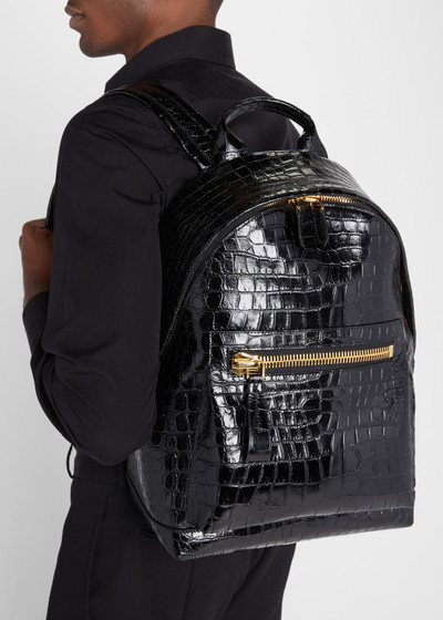 TOM FORD Men's Buckley Alligator Backpack outlook