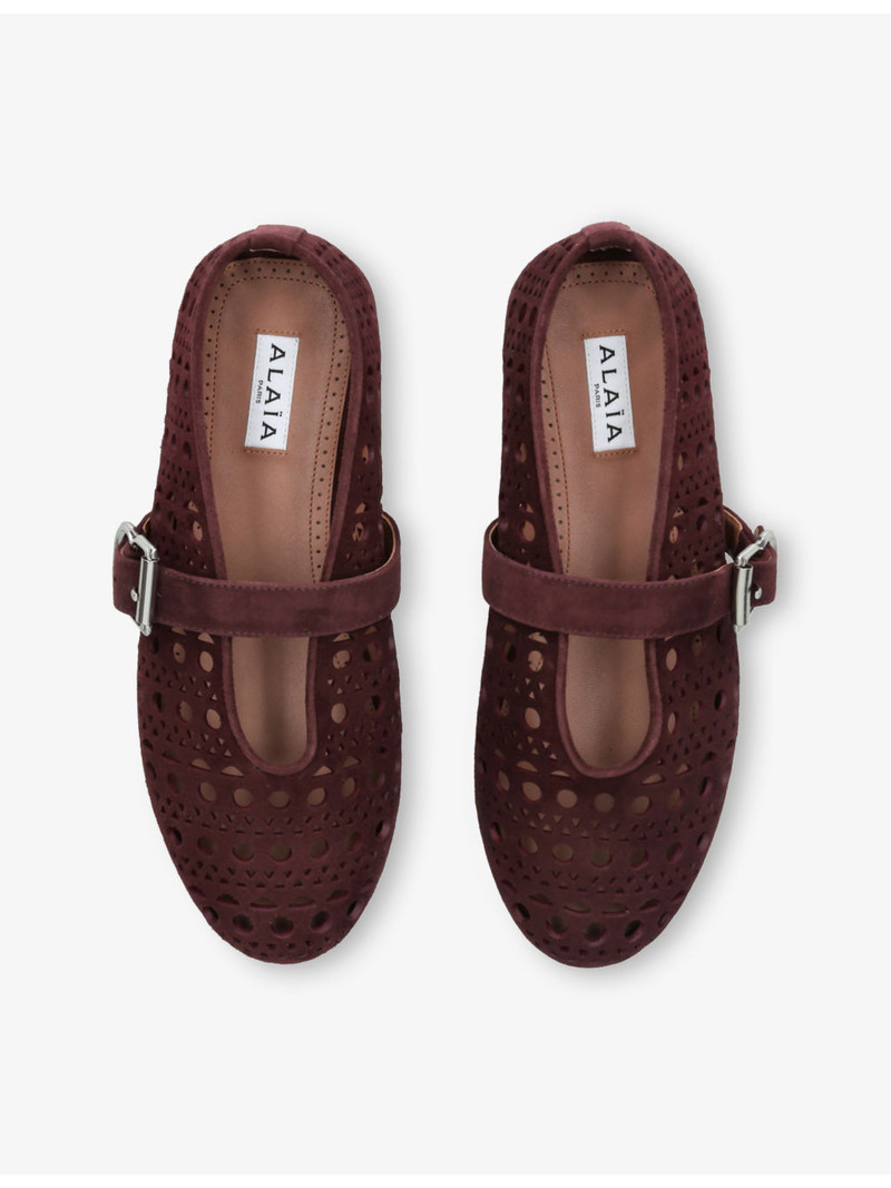 Vienne Suede Mary Jane Ballet Flats 2