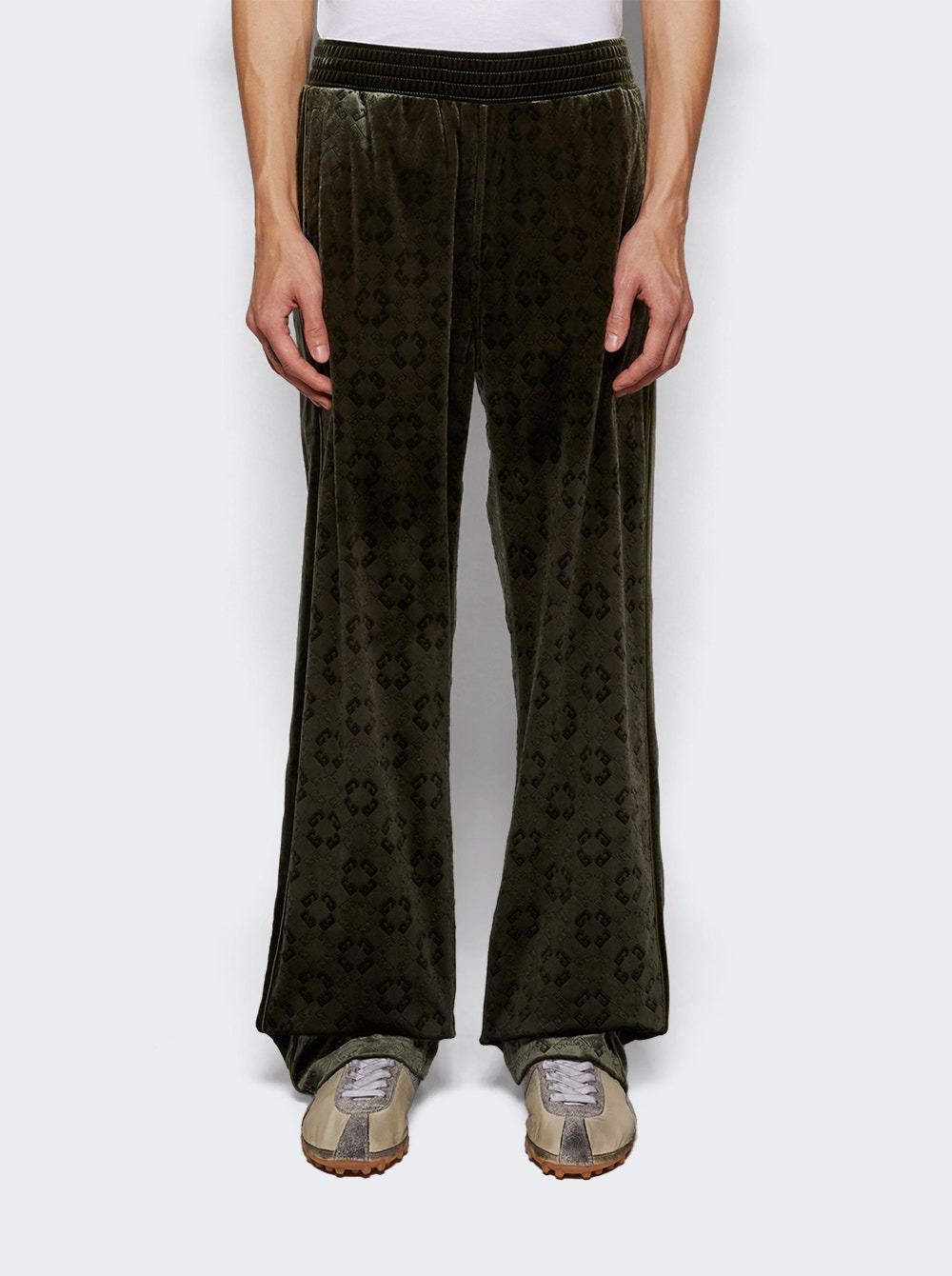 Jogger Pants In Monogram 72 Green - 2