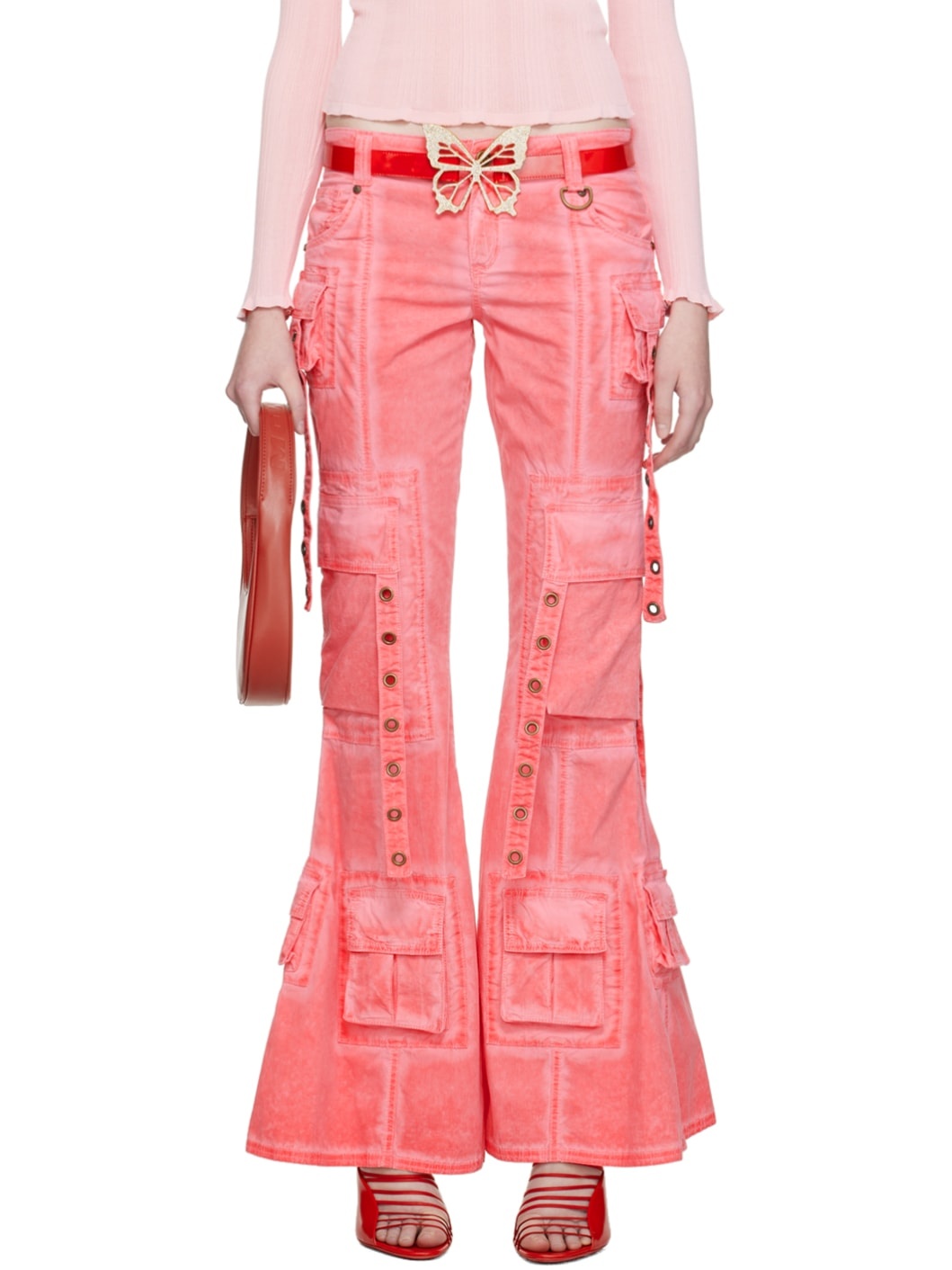 SSENSE Exclusive Pink Trousers - 1