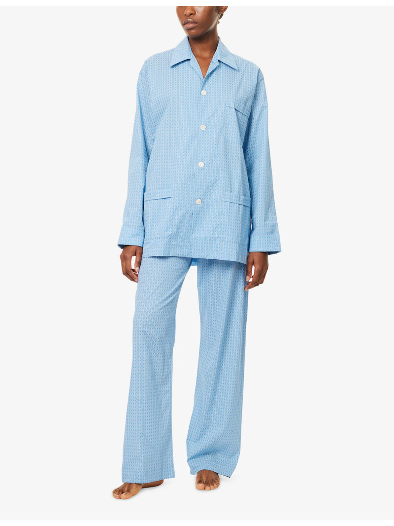 Derek Rose Dr Nelson 106 Patterned Cotton Pyjama Set outlook