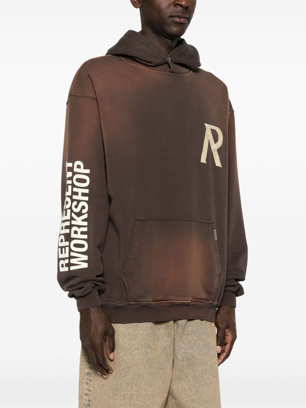 tape-detail hoodie - 3