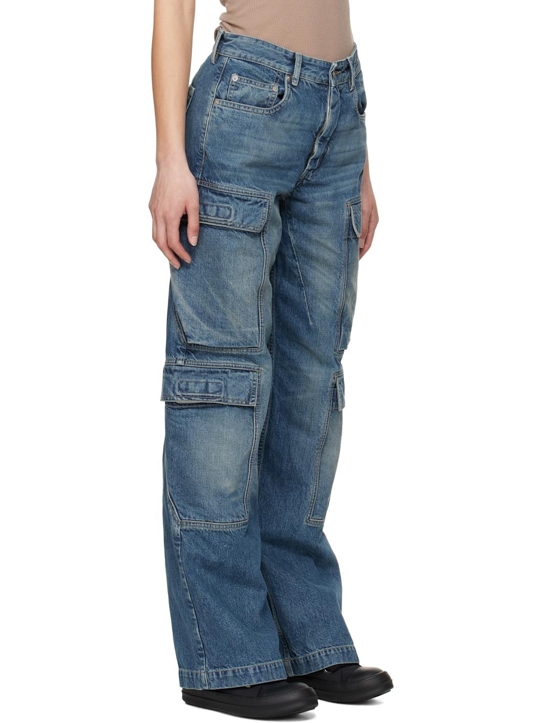 Blue Hollywood Double Cargo Jeans - 2