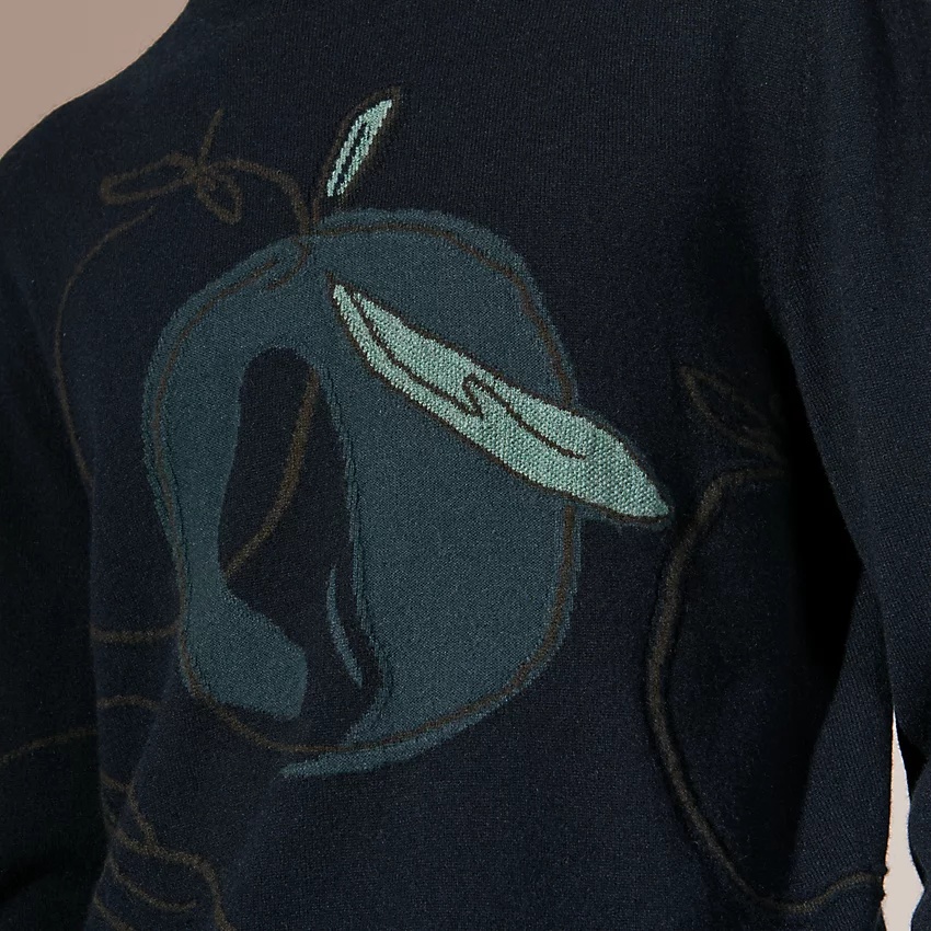 "Orange Hermes" crewneck sweater - 4