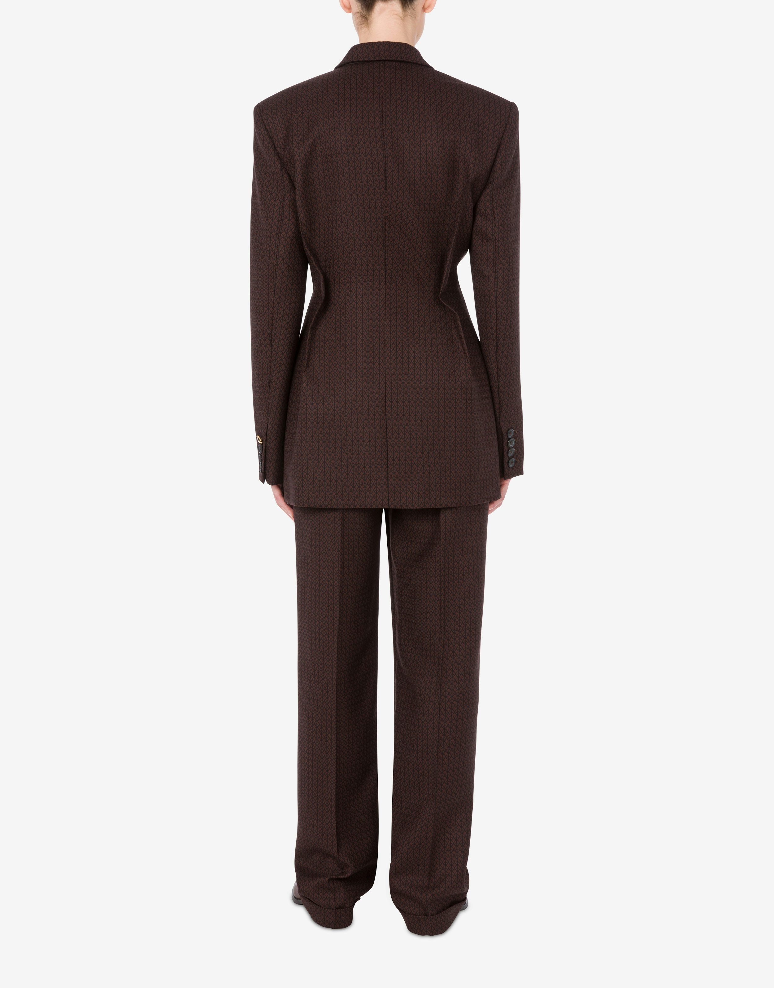 JACKET IN JACQUARD WOOL PEACE - 3