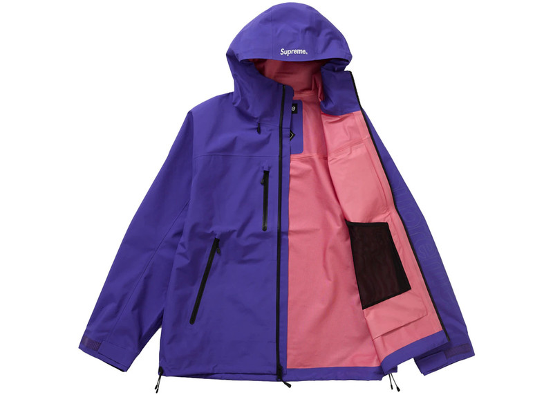 Supreme Supreme GORE-TEX Taped Seam Shell Jacket Purple outlook