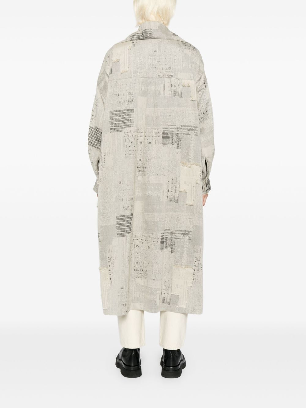 patterned coat - 4