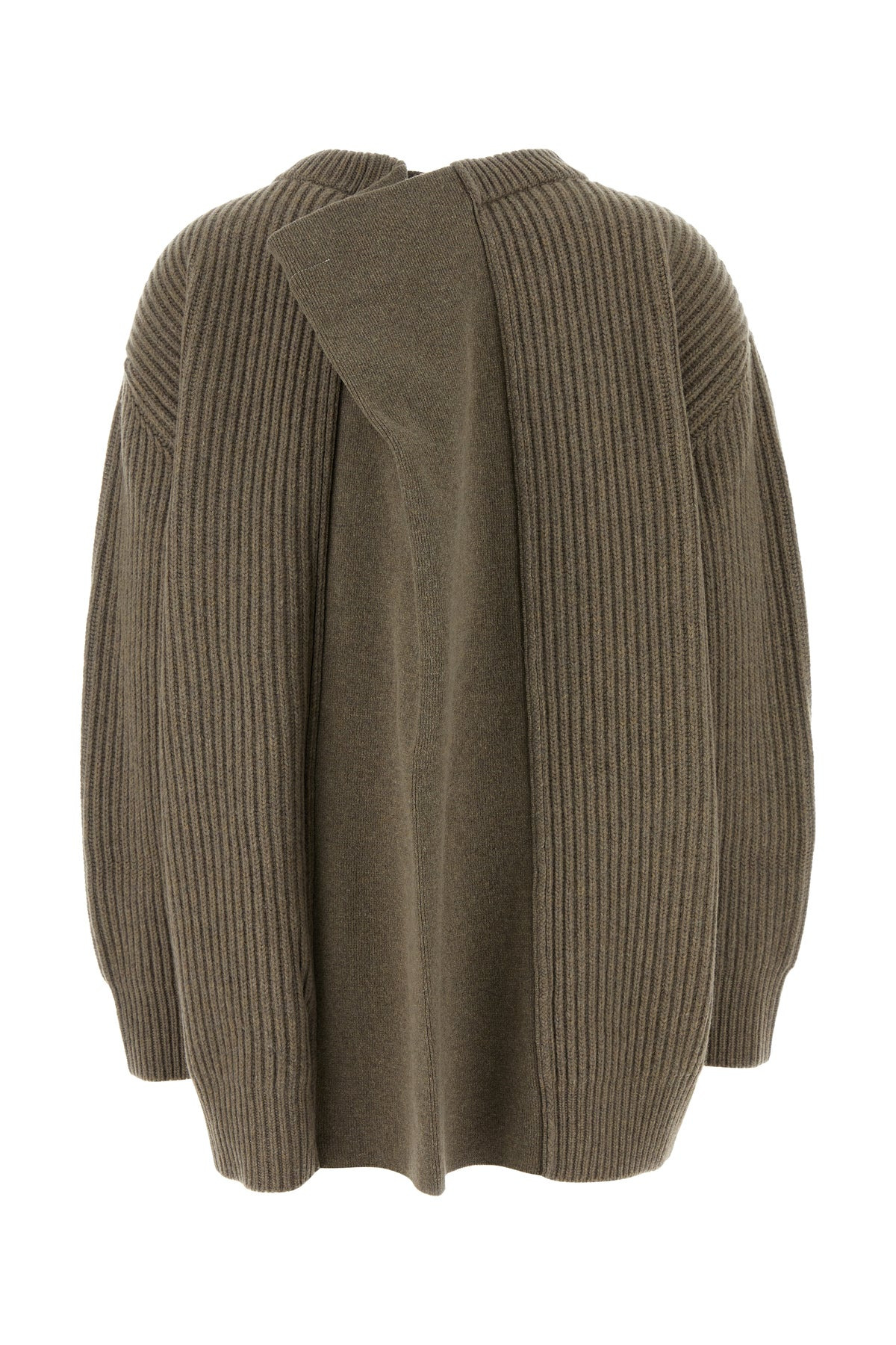 Cappuccino wool blend oversize sweater - 2