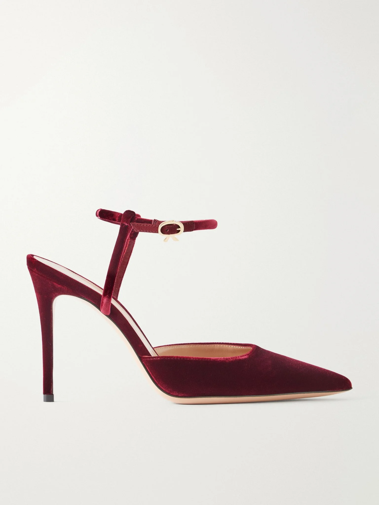 Velluto 95 velvet pumps Burgundy - 1