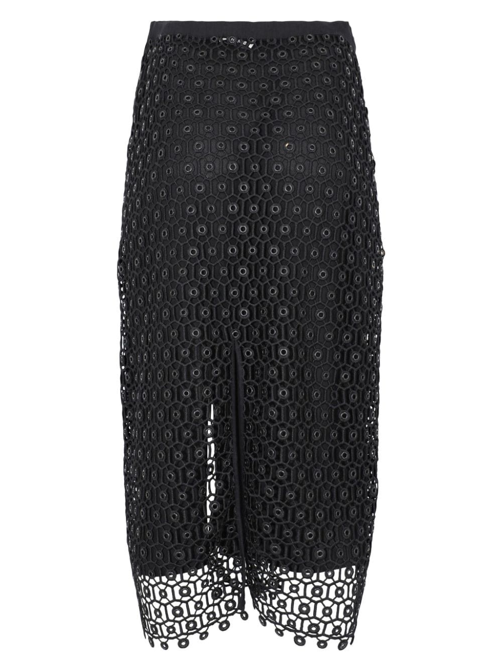 Karolina open-knit midi skirt - 2