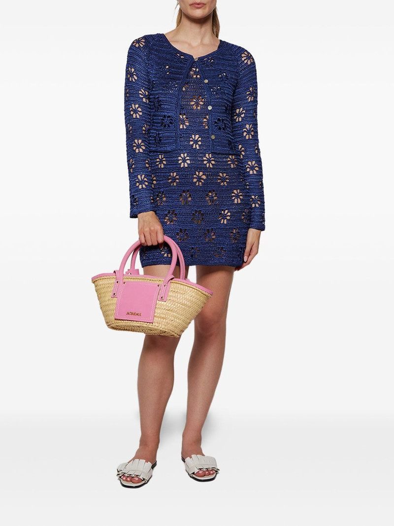 CALLE DEL MAR floral-crochet mini dress outlook