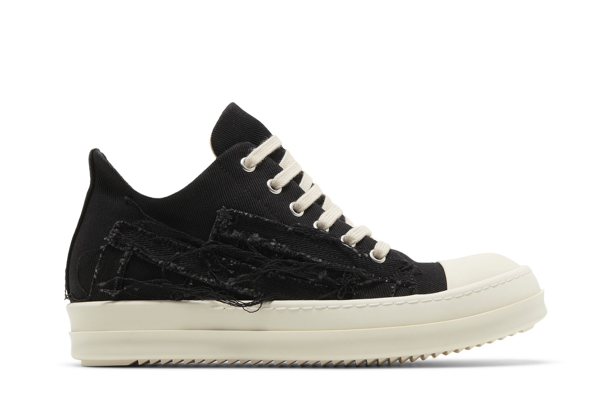 Rick Owens Wmns EDFU DRKSHDW Slashed Low 'Black Milk' - 1