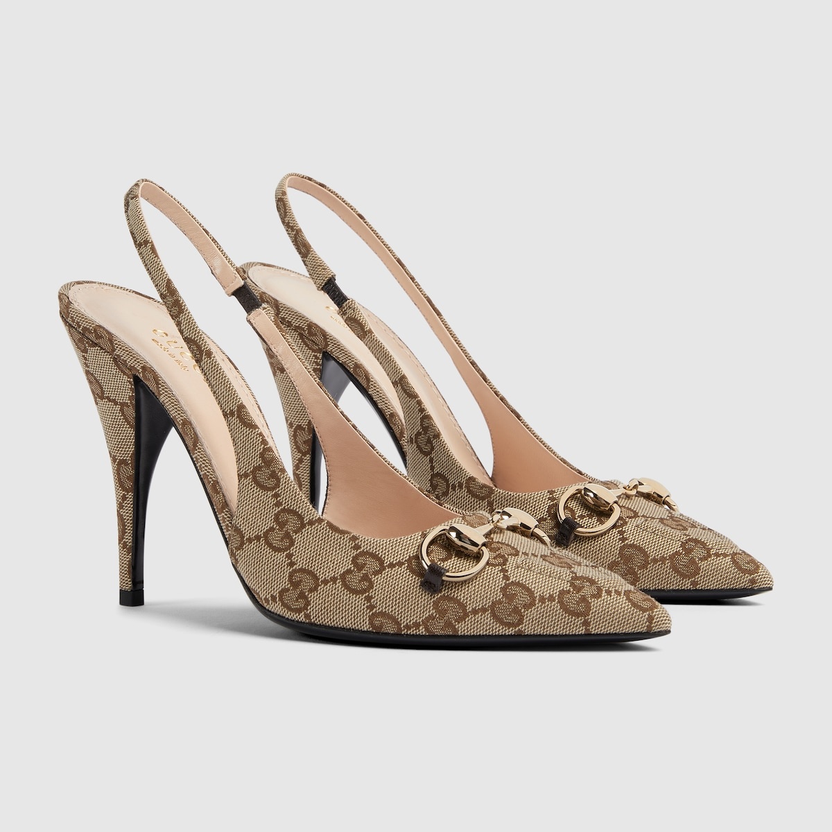 Women's GG canvas slingback pump - 2