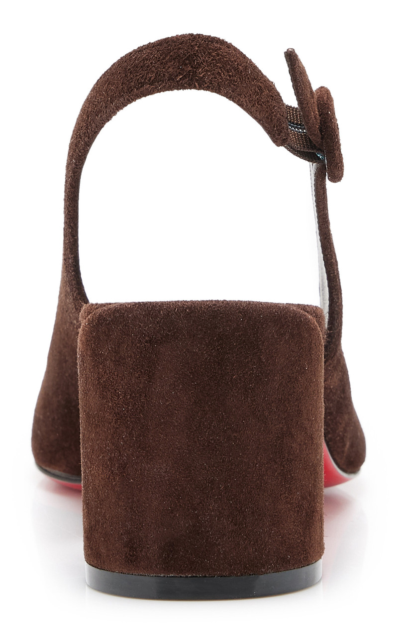 So Jane 55mm Veau Velours Slingback Pumps brown 4