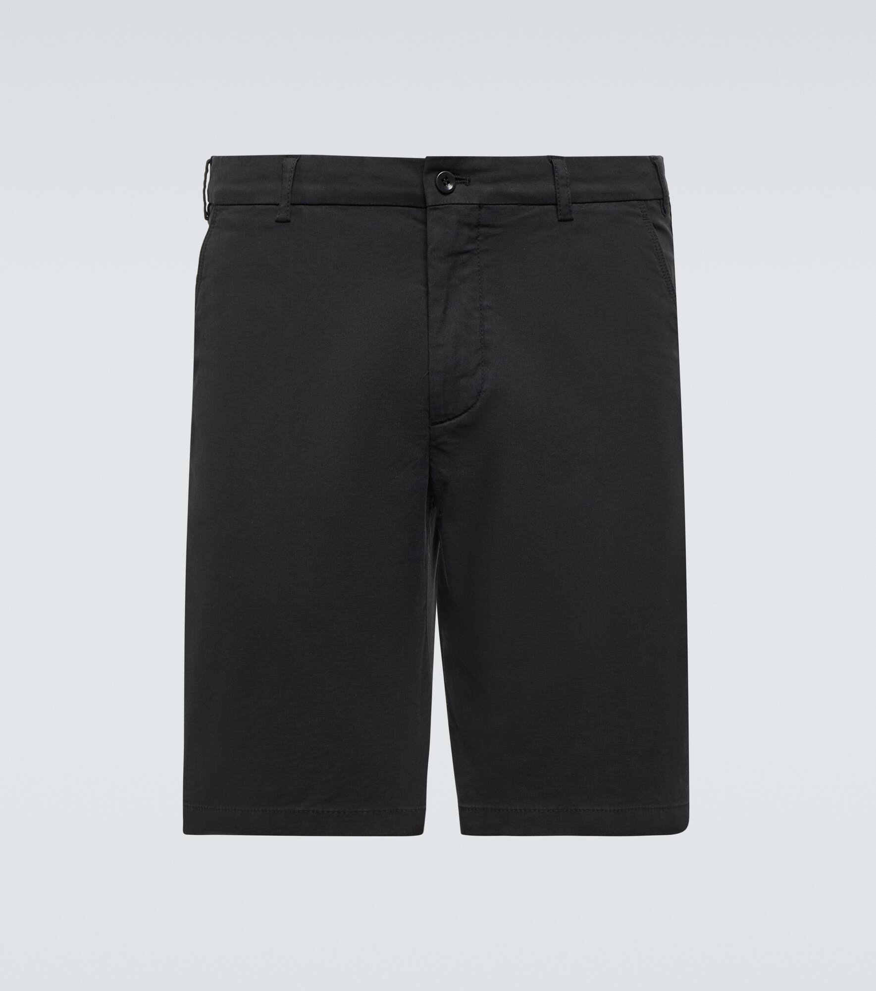 Cotton-blend Bermuda shorts - 1