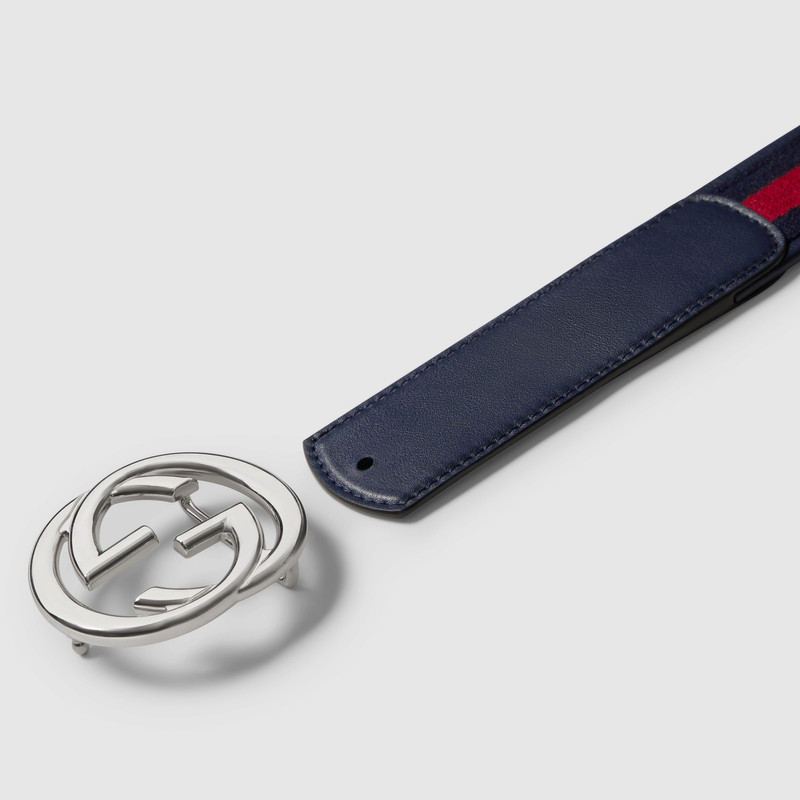 Reversible belt with Interlocking G buckle 5