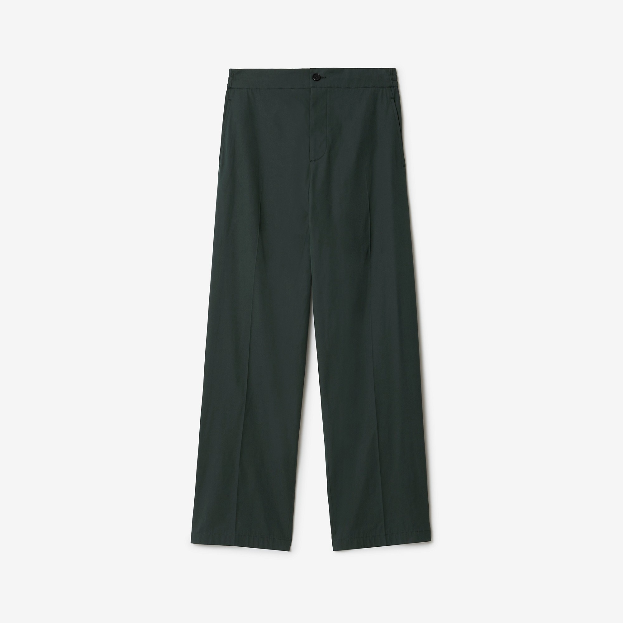 Cotton Blend Tailored Trousers - 1