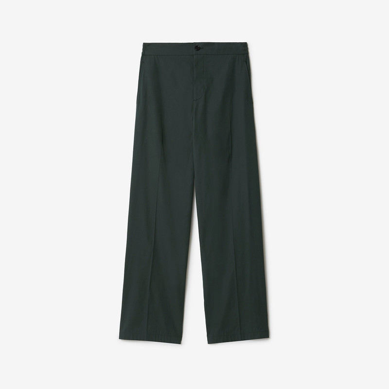 Cotton Blend Tailored Trousers 1