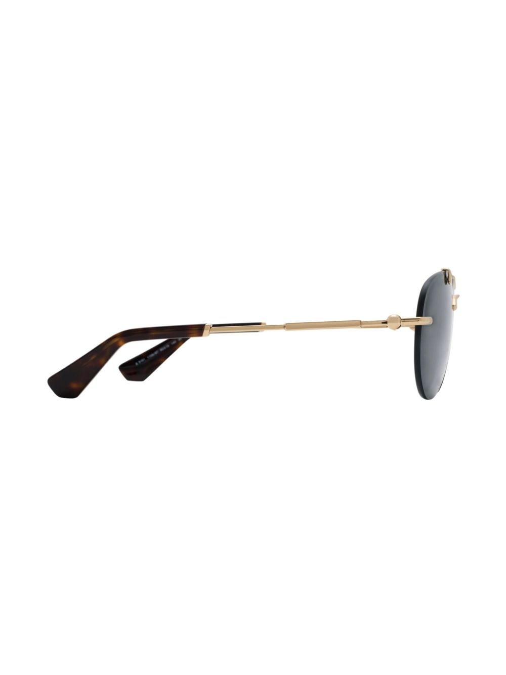 tortoiseshell-effect navigator-frame sunglasses - 3