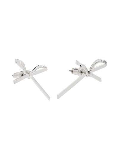 We11done Silver Bow Stud Earrings outlook