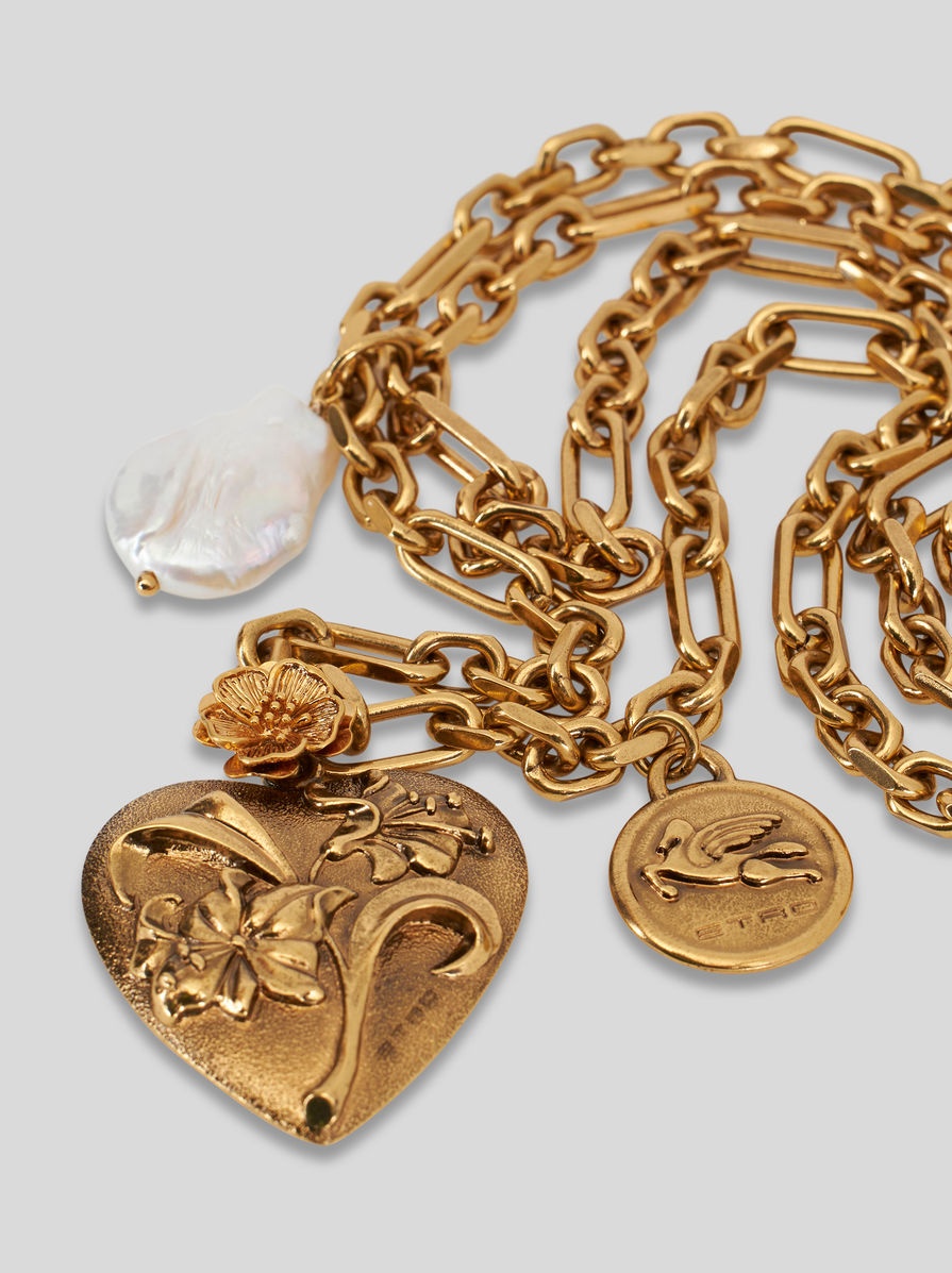TWO-STRAND NECKLACE WITH PENDANTS 3