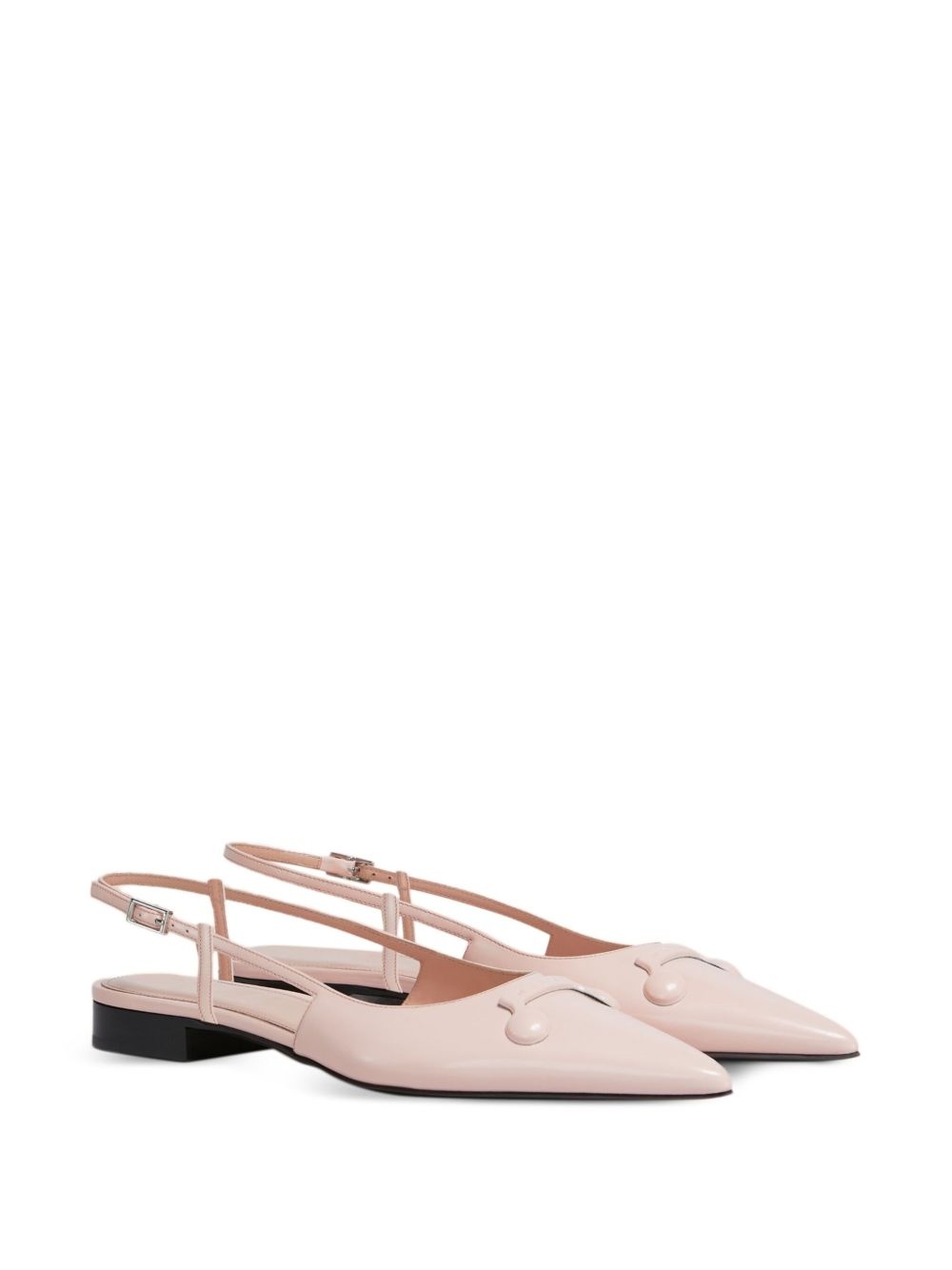 slingback pointed-toe flats - 2