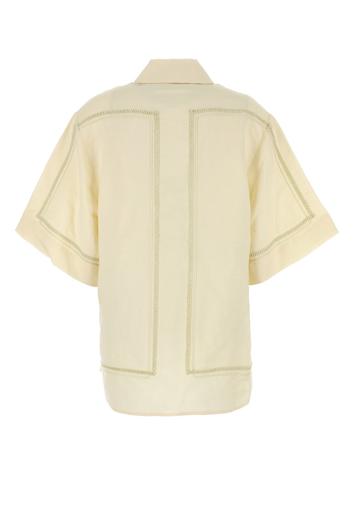 Cream linen blend Fortuna shirt - 2